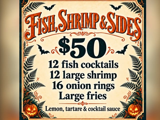 Fish, Shrimp & Sides.