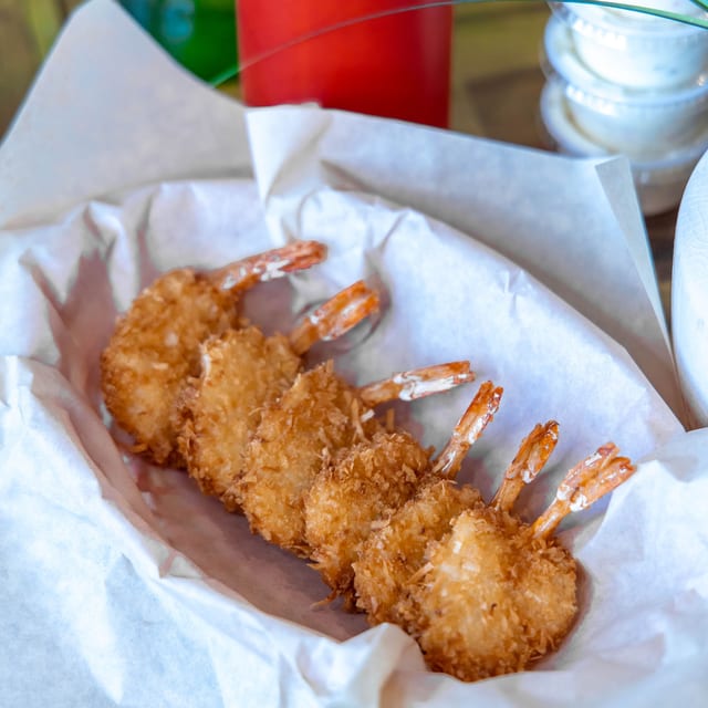 6 Coconut Shrimp.
