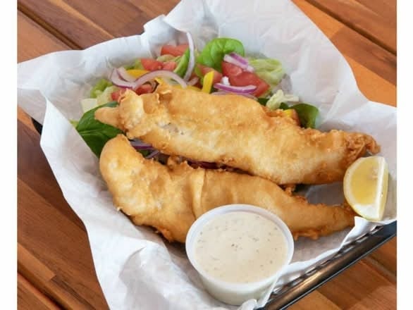 Fish, Kumara, & Salad.